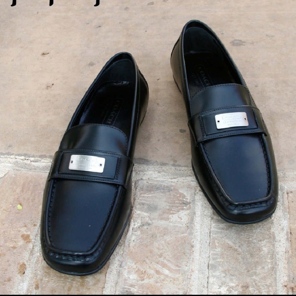 Coach Lora Black Leather Loafers 8.5 *Reposh*